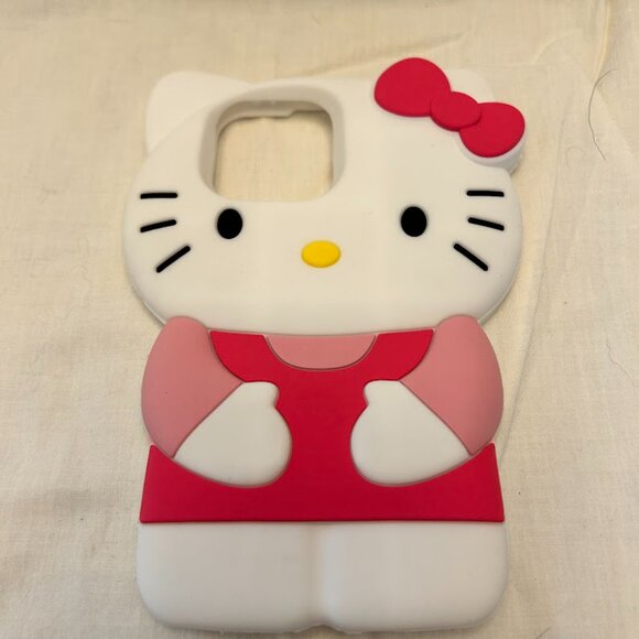 Hello Kitty iPhone 14 Pro Max Case 3D Cartoon Silicone Cover - Picture 1 of 4